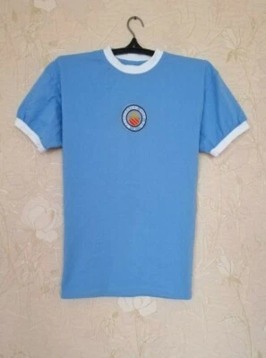 Camiseta de fútbol local Manchester City 1972 - 1975 Score Draw réplica talla S Foto 1 de 4