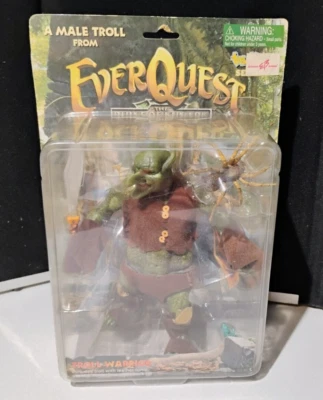 Vintage 2000 EverQuest Ruins of Kunark Troll Warrior Series 1 Figure Sealed - Image 1 of 4
