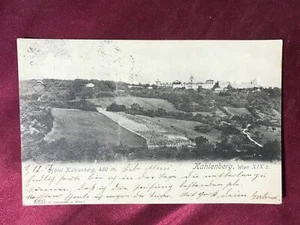 1902 WIEN XIX-Hotel Kahlenberg-Echtfoto-s/w-gel.n.Berndorf-frankiert-AK-13 - Bild 1 von 2