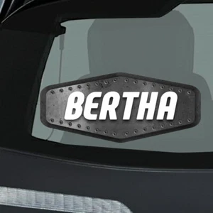 Calcomanía pegatina Bertha Name 3,5x8 inc - Imagen 1 de 1