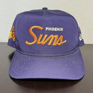 Phoenix Suns Hat Cap Script Snapback Purple New Era The Golfer Side Logo - Picture 1 of 10