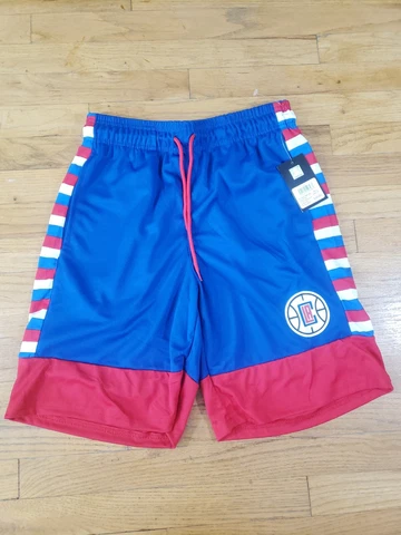 Los Angeles Clippers Basketball Shorts Men's Medium NBA Ultra Game Blue Red LA Cover
