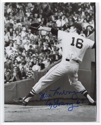 Jim Lonborg Signed 8x10 Photo Autographed Baseball 1967 Cy Young Winner - Image 1 of 2