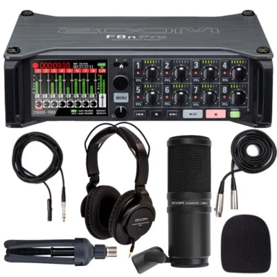 Zoom F8n Pro Multitrack Field Recorder with Zoom ZDM-1 Mic Accessory Bundle - Image 1 of 4