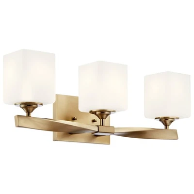 Luz tocador baño Kichler 55002 Marette 3 luces 23"W - bronce Foto 1 de 4