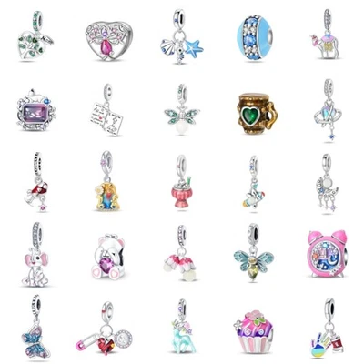 Подвеска из стерлингового серебра 925 пробы KUNSIR для браслета и ожерелья сделай сам бусина подвеска - Изображение 1 из 4