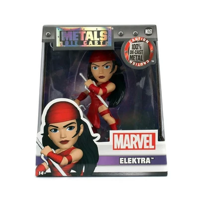 Figura Elektra Diecast Metals Marvel 4" Foto 1 de 4