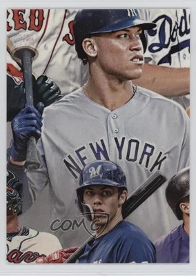 2018 On Demand MLB Postseason Mural Puzzle Aaron Judge Christian Yelich Middle - Image 1 of 2