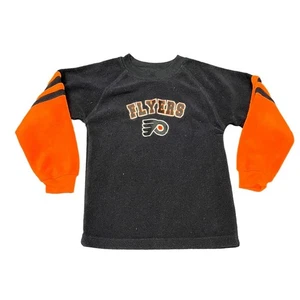 Youth VTG Philadelphia Flyers NHL fleece Crewneck top sweater sweatshirt sz L - Picture 1 of 3