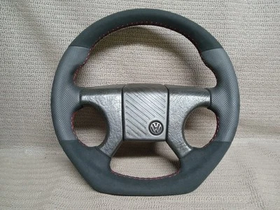 Sport Lenkrad VW Golf 1 2 Polo  Passat  Neu Beziehen Ohne Tausch !! - Bild 1 von 3