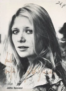 Jutta Speidel, Originalautogramm, alte Autogrammkarte, u.a. "Fleisch" - Picture 1 of 1
