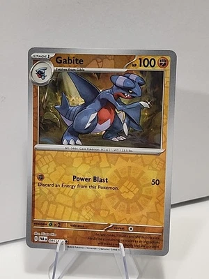 Gabite 095/182 SV04: Paradox Rift Reverse Holo Pokémon TCG NM  - Image 1 of 2