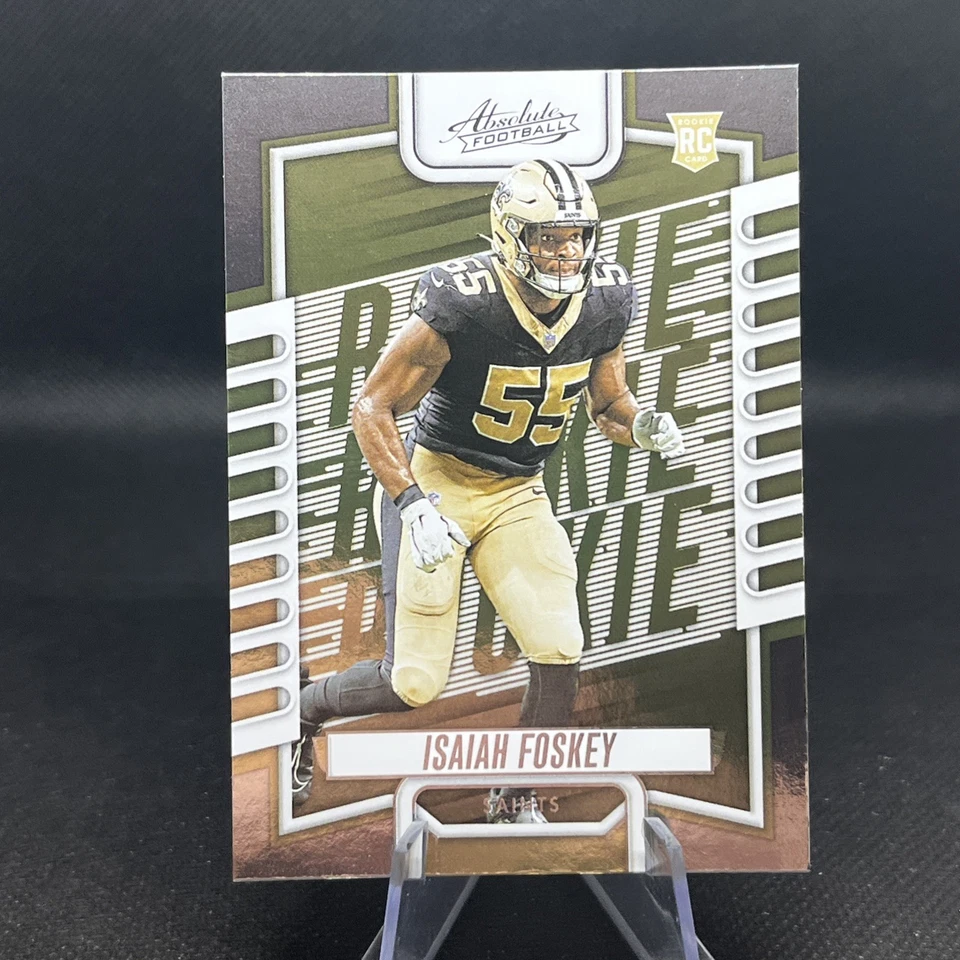 2023 Panini Absolute #166 Isaiah Foskey Base Rookie Card RC New Orleans Saints - Image 1 of 1
