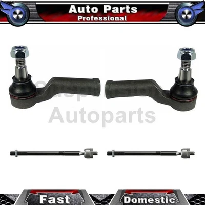 4 Outer Inner Delphi Tie Rod End For Volvo XC60 2017 2016 2015 2014 2013 2012 - Image 1 of 4