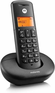 Motorola Cordless Landline E201 House Phone Amber Backlit Display - USED - Zdjęcie 1 z 5