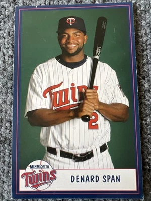Foto postal de apreciación de los fanáticos de Denard Span Minnesota Twins 3,5x5,5 Foto 1 de 3