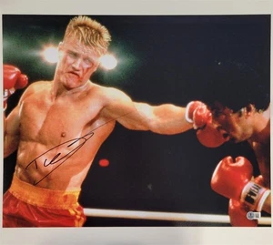 Dolph Lundgren signed Ivan Drago 16x20 Foto Rocky Autogramm (A) ~ Beckett BAS - Bild 1 von 1