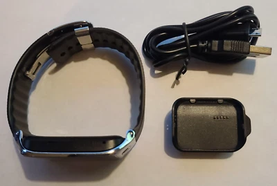 Samsung Gear 2/SM-R380/Black & Silver/37mm/Smart Watch/BT/iR/Camera - Image 1 of 4