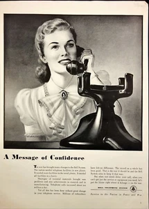 1942 Bell Telephone System War Needs Delay Your Call WWII Vintage Print Ad - Picture 1 of 6