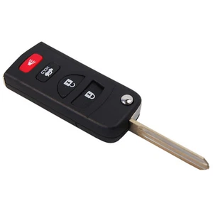 HQRP Folding Flip Modified Key FOB Shell Remote Case for Nissan 350Z 2003-2007 - Imagen 1 de 4