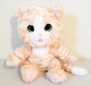2017 Hasbro FurReal Friends CUDDLIN CARA Orange Tabby Kitten Cat Plush WORKS 10" - Picture 1 of 6