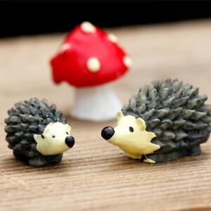 Mini Landscape Hedgehog Mushroom Garden Ornament for Plant Fairy Bonsai