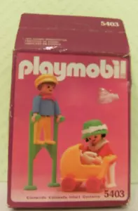 Playmobil children with stilts 5403 new & original packaging pink series nostalgia 1900 dollhouse - Picture 1 of 5