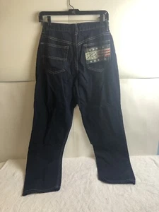 vintage Tommy Hilfiger mens denim Blue Jeans size 8 flag red white blue - Picture 1 of 10