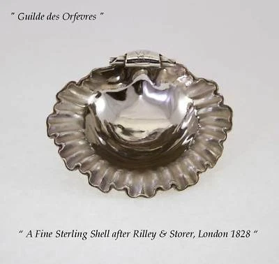 Concha de plata esterlina después de Rilley & Storer, Londres 1828 Foto 1 de 4
