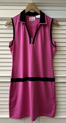 EP PRO WOMANS GOLF DRESS SMALL PINK SLEEVELESS V-NECK - Image 1 of 4
