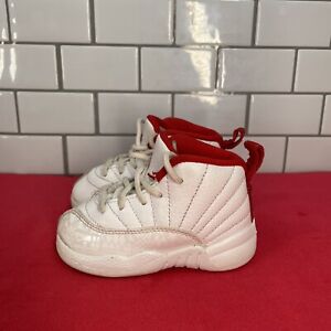 Nike Air Jordan 12 Retro Fiba Toddler Sneaker Shoes White Size US 5c 850000-107
