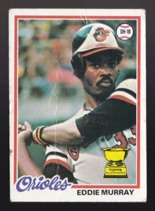 1978 Topps Eddie Murray RC #36 Rookie Card Baltimore Orioles HOF Creases - Picture 1 of 2