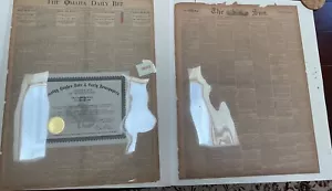 Earp Referee Sharkey-Fitzsimmons Fight Dispute 12/3,12/4 1896 Omaha Bee &The Sun - Picture 1 of 5