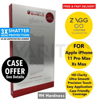 Zagg 11 Pro Max XS Max Glass Screen Protector for Apple iPhone 11 Pro Max XS Max - Image 1 of 3