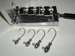 Salzwasser Kugel Vorrichtung - 2 Form 1/2,3/4,1,1,5 Unzen mit Augen CNC Aluminium Striper - Bild 1 von 4