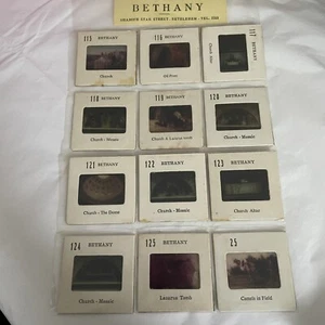 Vtg Slides Bethany Bethlehem Colour Lot Of 12 various views buildings - Imagen 1 de 7