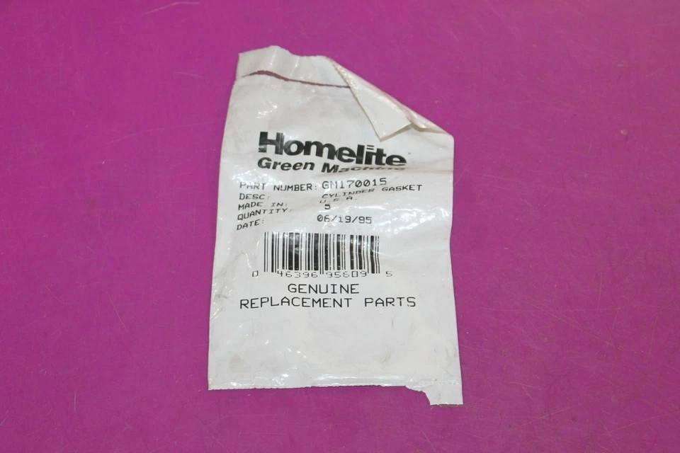 NOS Homelite Green Machine Cylinder Gasket. Part GM170015. - Image 1 of 1
