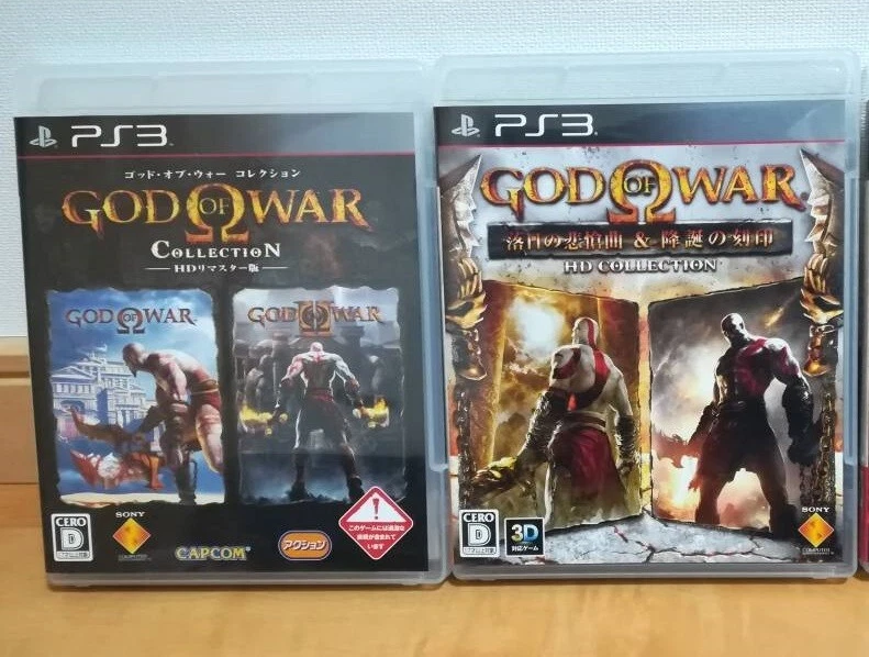 PS3 God of War Collection & Chains of Olympus & Ghost of Sparta HD set Japan - Image 1 of 1