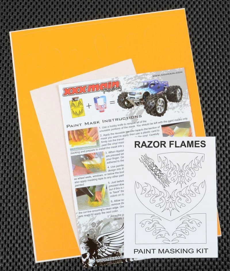 XXX Main Racing - Razor Flames Paint Mask — 第 1/1 张图片