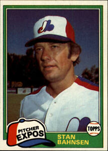 1981 Topps Baseball #267 Stan Bahnsen