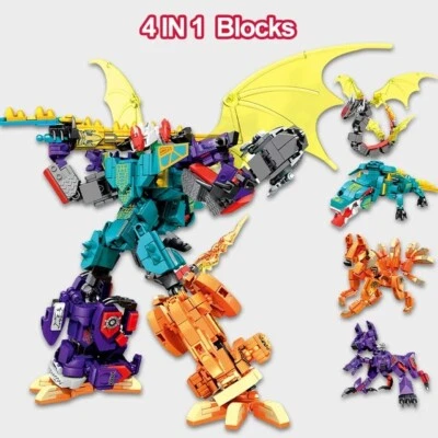 4in1 Animal Transformation Robot Building Blocks Set (Mecha of Steel) - Image 1 of 4