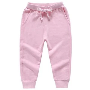 1-5 Years Unisex Toddler Jogger Pants Kids Cotton Elastic Waist Sweatpants - Picture 1 of 2