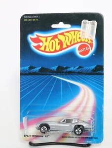 Hot Wheels Split Window '63, Gray, BW Wheels, Hong Kong, 1988 - Picture 1 of 5