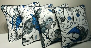 Emma J Shipley AUDUBON BLUE Cushion Cover 41CM X 41CM Approx - Picture 1 of 16