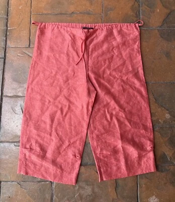 Calça shorts capri feminina Y2K Emanuel Ungaro linho 6/40 - Imagem 1 de 4