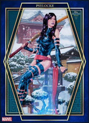 Psylocke Collectors Reserve Blue - Topps Marvel Collect Digital card - Image 1 of 4