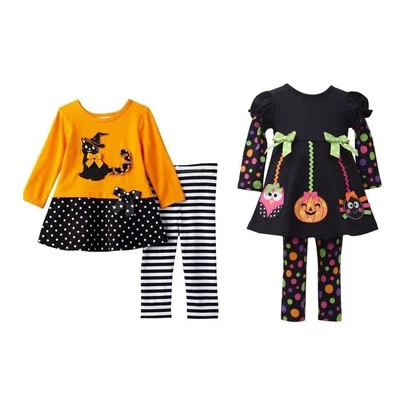 Nuevo Bonnie Jean Halloween Fantasma Bruja Gato Túnica Leggings Conjunto Conjunto 12 18 24 MO Foto 1 de 3