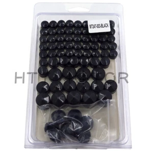 Black Bolts Toppers Caps For 1991-2013 Harley Davidson Dyna Glide Twin Cam - Bild 1 von 7
