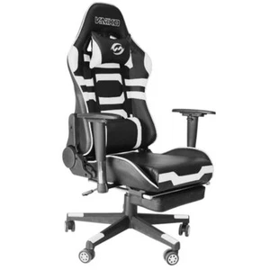 Bürostuhl Gaming Schreibtischstuhl Drehstuhl Race Chair Sportsitz + Beinauflage - Bild 1 von 6