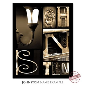 Custom Name Wall Art Print With Letter Art Alphabet Photography. Custom Gifs. - Picture 1 of 10